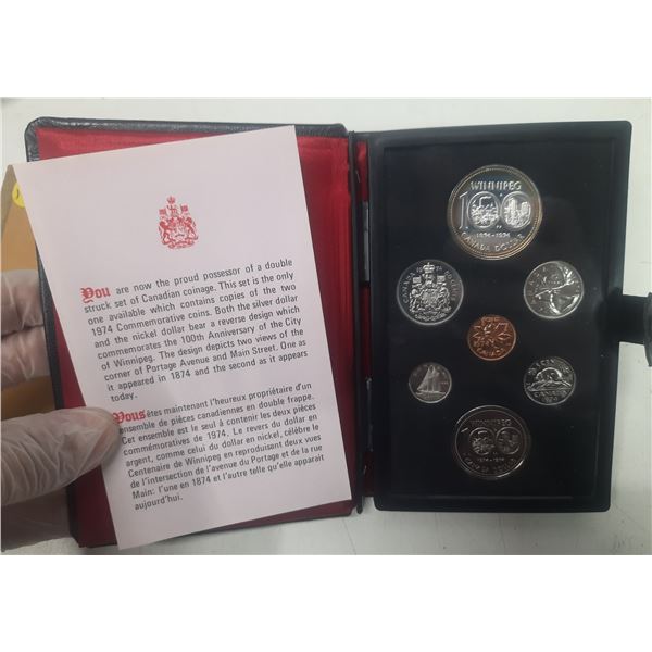 1974 Canada Double Dollar Set with Silver Dollar