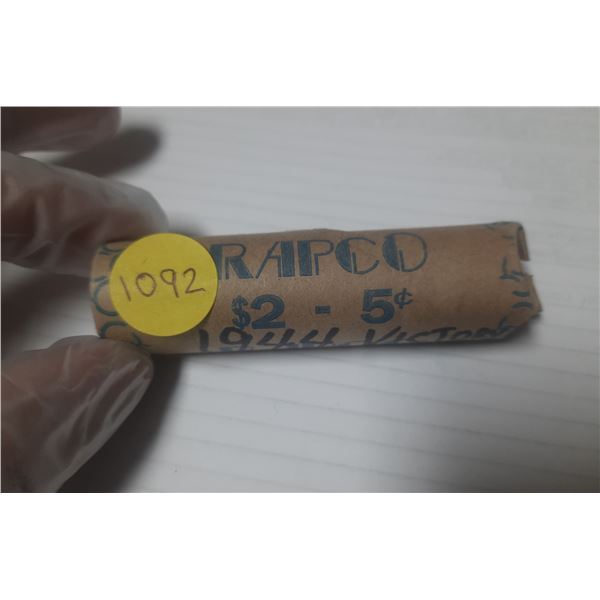 Roll of 1944 Canada Victory 5¢
