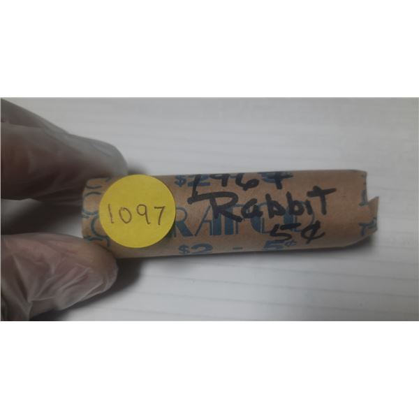 Roll of 1967 Canada 5¢ Rabbit