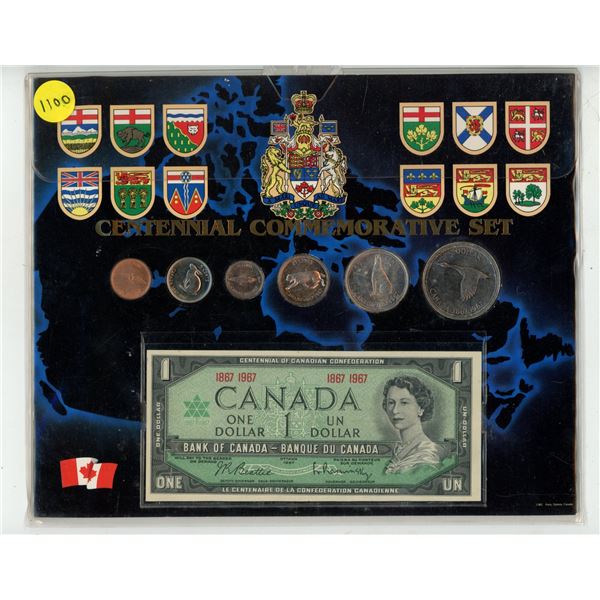 1867-1967 Canada Centennial Commemorative Silver Year Set