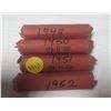 Image 1 : Lot of 4 Rolls Canada 1¢:  1949, 1950, 1951 & 1952