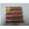 Image 1 : Lot of Four Mint Wrap  Rolls 1999 Canada Pennies