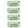Image 2 : Lot of 4 Consecutive Canada $1 Bills, Crow/Bouey (#AMH 5510114 - 117)