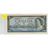 Image 1 : 1954 Canada $5 Bill, Beattie/Rasminsky (#Y/S 1567933)