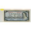 Image 1 : 1954 Canada $5 Bill, Bouey/Rasminsky (#S/X 8542742)