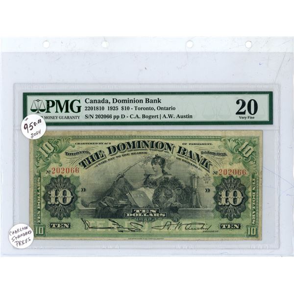 1925 $20.00 - Vf-20 - Nova Scotia