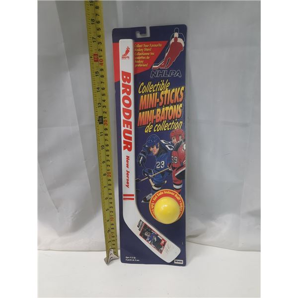 Martin Brodeur #30 NHLPA Collectible Mini-Sticks - New Jersey. (New in Package)