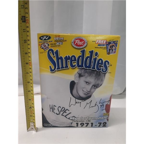 Wayne Gretzky - Shreddies Cereal - Hespeler Tournament - 1971-72. (Unopened Box)