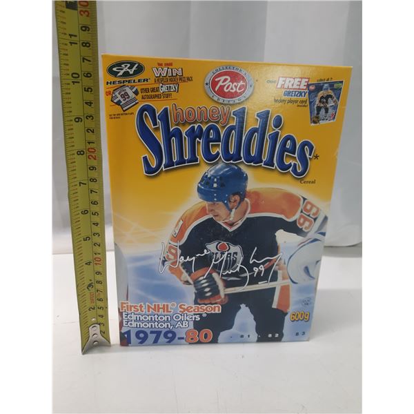 Wayne Gretzky - Honey Shreddies Cereal - First NHL Season Edmonton Oilers. (Unopened Box)
