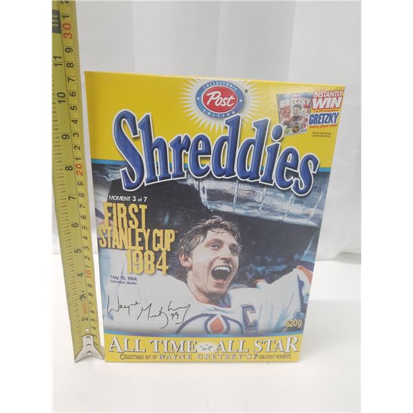 Wayne Gretzky - Shreddies Cereal - First Stainley Cup 1984. (Unopened Box)