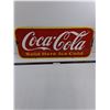 Image 1 : Vintage Coca-Cola Kick Plate Metal Sign 29" x 12" - Some Wear Spots