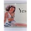 Image 2 : Vintage Look Coca-Cola "Yes" Wall Art 35" x 18" - Sealed