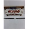 Image 1 : Vintage Mirror Glass Coca-Cola Wall Art 18" x 12"