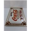 Image 2 : Vintage Mirror Glass Coca-Cola Wall Art 18" x 12"