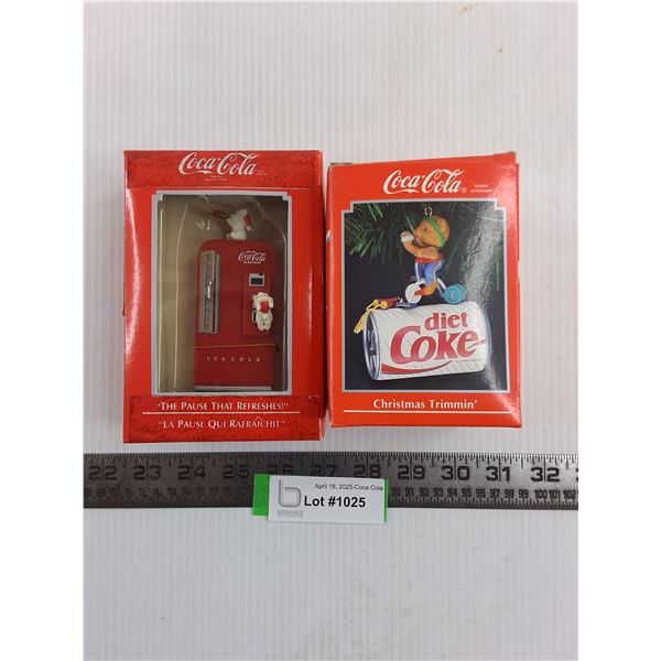 (2) Coca-Cola Christmas Themed Collectibles