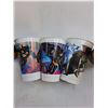 Image 4 : (20) Coca-Cola Labeled Plastic Drinking Cups (Batman, Norman Rockwell, Calgary 88 Olympics)
