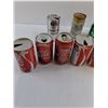 Image 2 : (11) Coca- Cola International Products Empty Drink Cans, CP Rail Water Tin