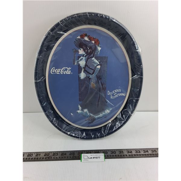 Coca-Cola "Delicious and Refreshing" Metal Serving Tray 15" x 12.5"