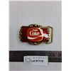 Image 1 : Coca-Cola Brass Belt Buckle 3" x 2.25"