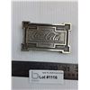 Image 1 : Coca-Cola Brass Belt Buckle 3. 25" x 2.25"