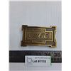 Image 1 : Coca-Cola Brass Belt Buckle 3.5" x 2.25"