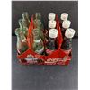 Image 2 : (2) 6-Packs of 237ml (8oz) Coca-Cola (6-Empty Glass Bottles & 6 Full Plastic Bottles)