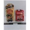 Image 1 : (3) Coca-Cola Diecast Replica Vehicles (1 - NIB)