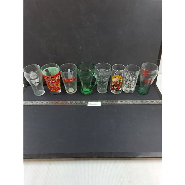 (8) Coca-Cola Drinking Glasses