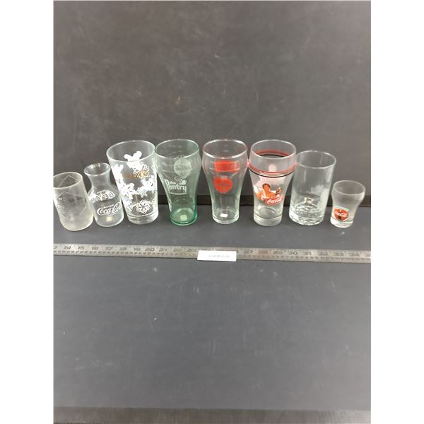 (8) Coca-Cola Drinking Glasses