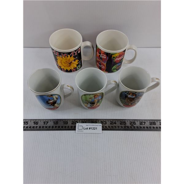 (5) Coca-Cola Collector's Mugs