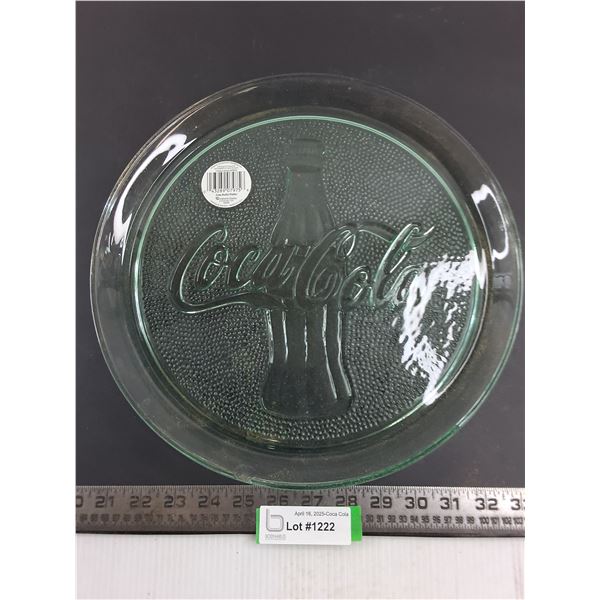 Coca-Cola Glass Serving Platter 13" Dia
