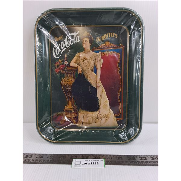 Coca-Cola Metal Serving Tray "In Bottles" 13" x 11"