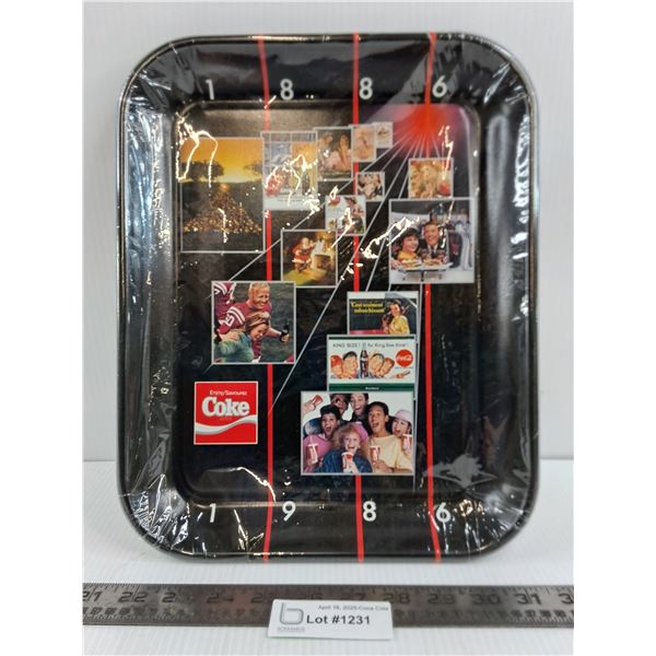 Coca-Cola Metal Serving Tray "1886-1986" 13" x 11"