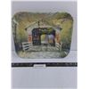 Image 1 : Coca-Cola Metal Serving Tray "Crossing the Creek" 13" x 11"