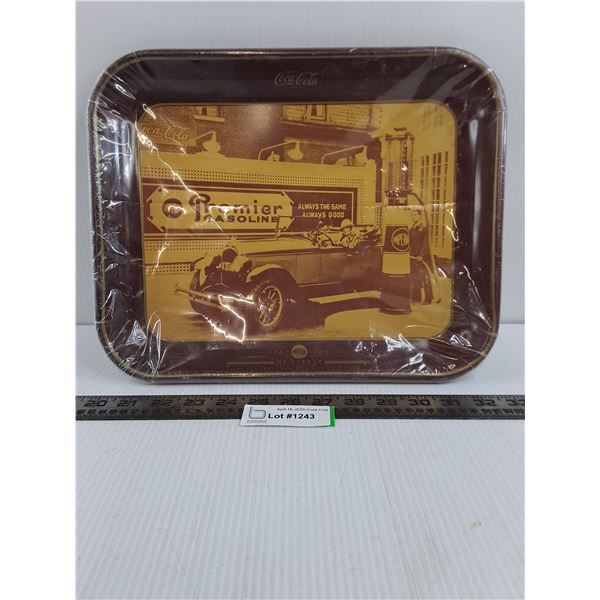 Coca-Cola Metal Serving Tray "Premier Gasoline" 13" x 11"