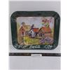 Image 1 : Coca-Cola Metal Serving Tray "Birdhouses" 13" x 11"