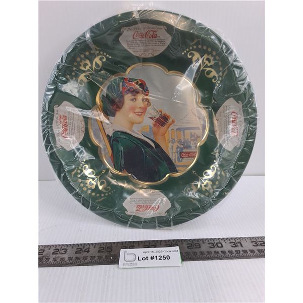 Coca-Cola Metal Serving Dish 10.5  Dia