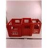 Image 1 : (3) Coca-Cola Plastic Crates - Largest  14.5" x 13" x 12"