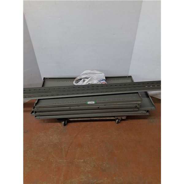 *Metal Shelving Unit Not Assembled- Shelves, 42" x 18", Upright 84"