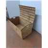 Image 3 : *Wicker Chest Shaped Box w/ Lid- 29" x 18.5" x 17"