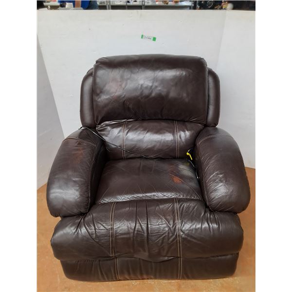 *Leather Electric Reclining Chair- 38" x 40" x 40"