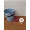 Image 3 : *(3) VariousSized Pails/ Bins- tallest is 22.5" Tall, Cannot Ship