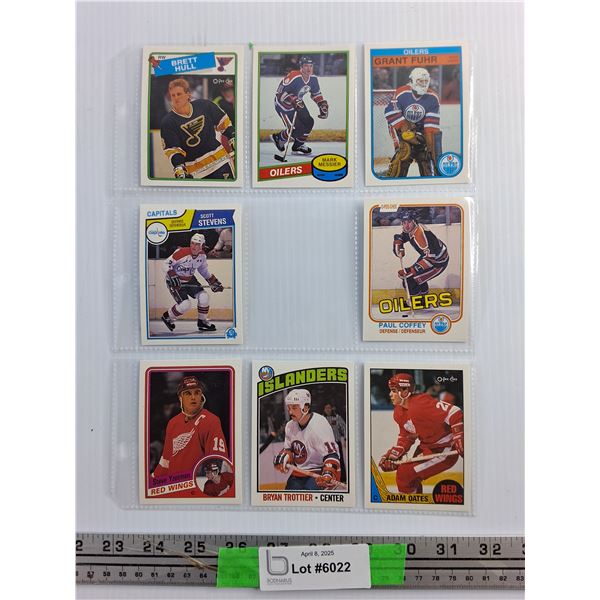 (8) Various Trading Hockey Cards - Authenticity Not Guaranteed
