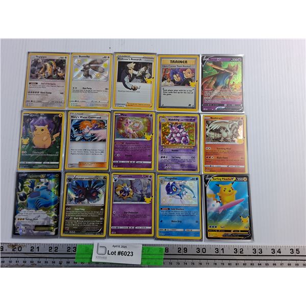 (15) Various Pokemon Trading Cards - Authenticity Not Guaranteed