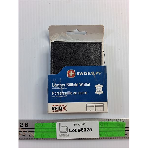 Swiss Alps Leather Billfold Wallet