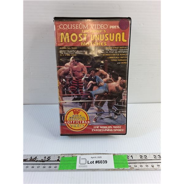 The WWF's Most Unusual Matches VHS Cassette