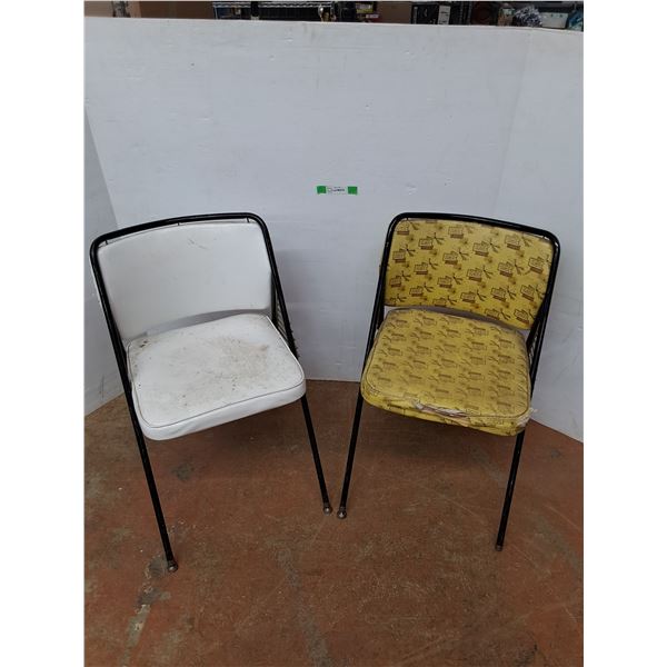 *(2) Vintage Cushion Chairs