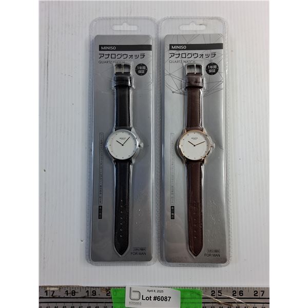Pair of Brand New Miniso Watch (Men) - Japan Quartz