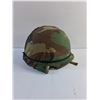 Image 3 : Post World War 2 Metal Military Helmet with Camouflage Cloth