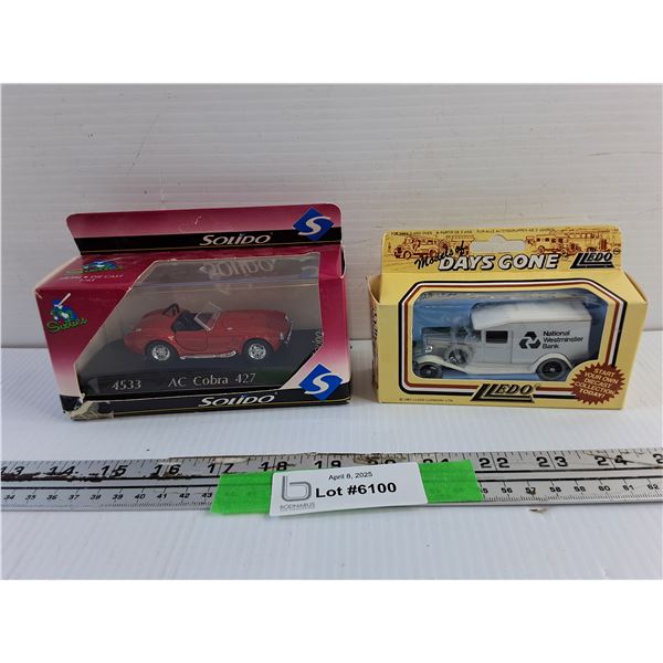 Vintage Solido AC Cobra and 1982 Lledo Days Gone National Westminster Bank